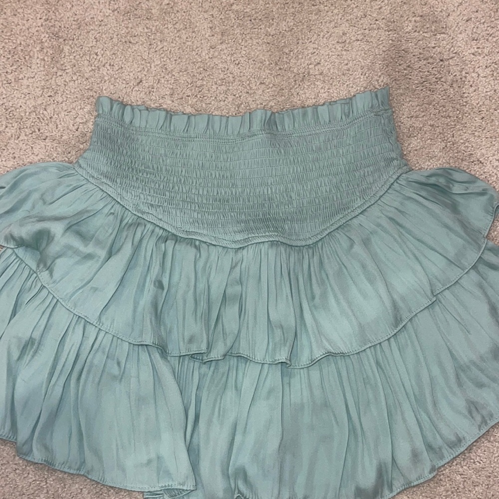 Mustard Seed turquoise ruffle skort